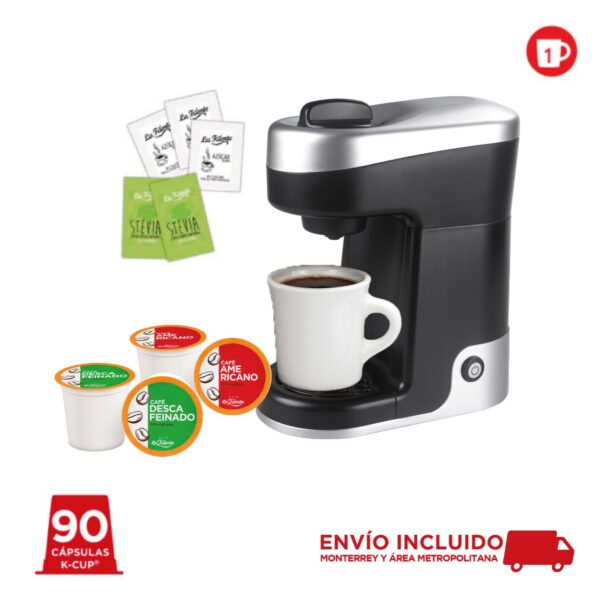 Cafetera La Fuente + 90 K-Cups + 100 sobres - Café Molido en Monterrey - Café  para tu negocio
